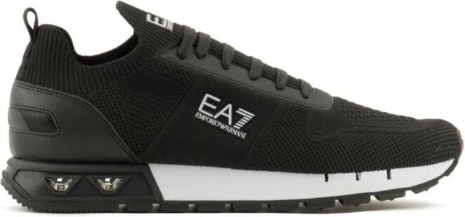 Ea7 Emporio Ar i Legacy gebreide sneakers Zwart