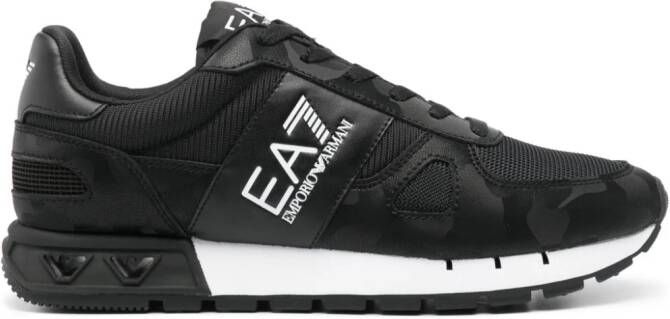 Ea7 Emporio Armani Sneakers met logo-reliëf Zwart