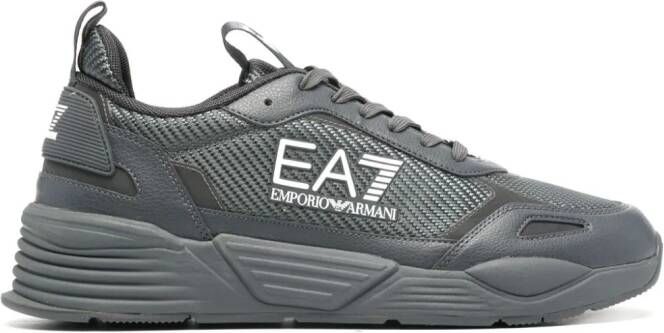Ea7 Emporio Armani Sneakers met vlakken en logoprint Grijs