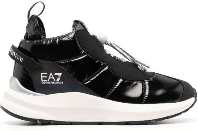 Ea7 Emporio Armani Gewatteerde sneakers Zwart