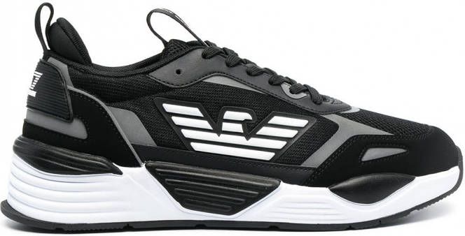 Ea7 Emporio Armani Sneakers met logo Zwart