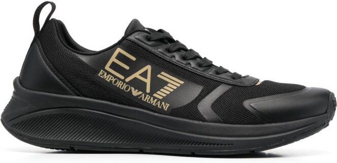Ea7 Emporio Ar i Sneakers met logopatch Zwart