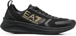 Ea7 Emporio Armani Sneakers met logopatch Zwart