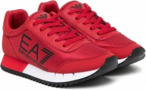 Ea7 Emporio Ar i Sneakers met logoprint Rood