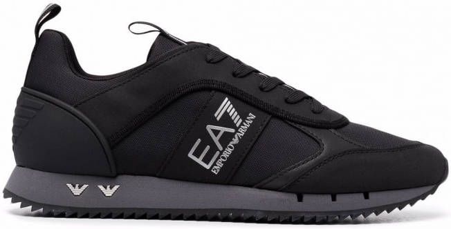 Ea7 Emporio Armani Sneakers met logoprint Zwart
