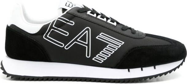 Ea7 Emporio Armani Sneakers met logoprint Zwart