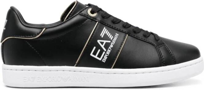 Ea7 Emporio Armani Sneakers met logoprint Zwart