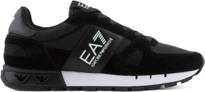 Ea7 Emporio Armani Sneakers met logoprint Zwart