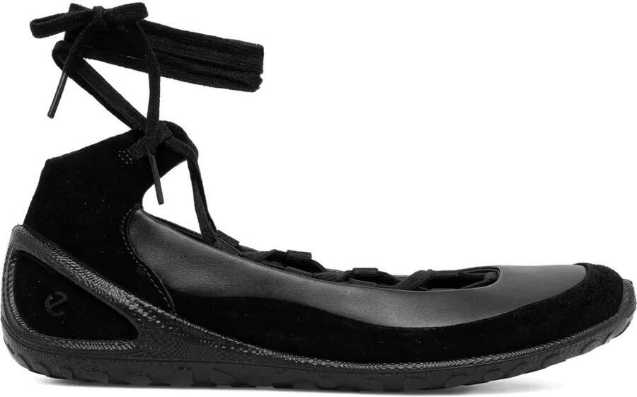 ECCO Biom Lite ballerina's met veters Zwart