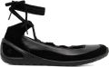 ECCO Biom Lite ballerina's met veters Zwart - Zwart
