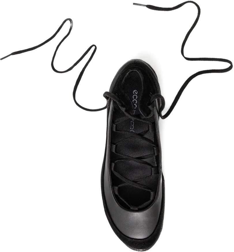 ECCO Biom Lite ballerina's met veters Zwart - Foto 2