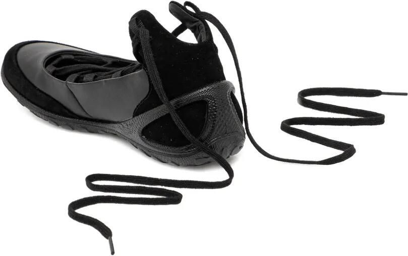 ECCO Biom Lite ballerina's met veters Zwart - Foto 4