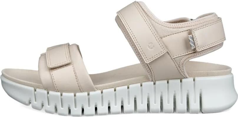 ECCO Gruva Sol sandalen met klittenband Beige