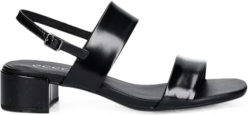 ECCO Liva leren sandalen met gespsluiting Zwart