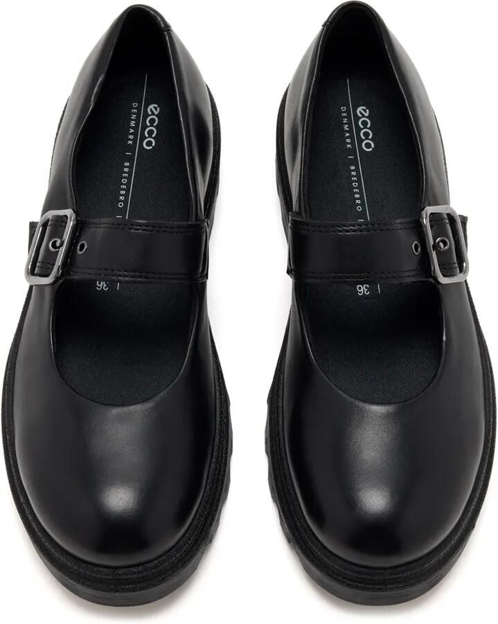 ECCO Mary Jane leren schoenen Zwart - Foto 2