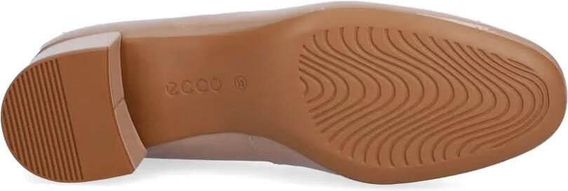 ECCO Pumps met blokhak en gelakte afwerking Beige - Foto 5