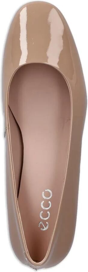 ECCO Pumps met blokhak en gelakte afwerking Beige - Foto 4