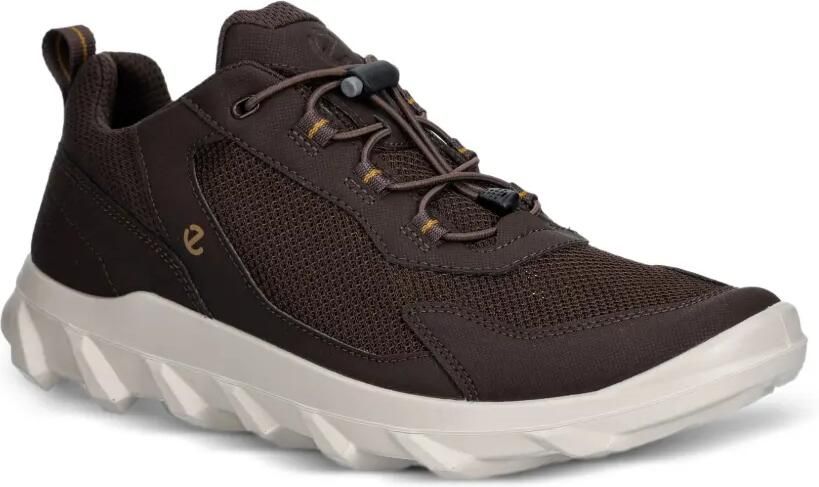 ECCO Sneakers met mesh vlakken en houtje-touwtje sluiting Bruin - Foto 3