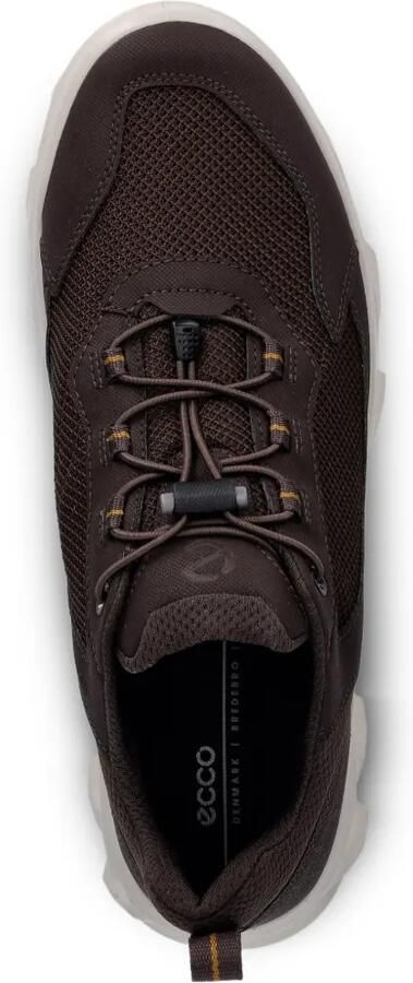 ECCO Sneakers met mesh vlakken en houtje-touwtje sluiting Bruin - Foto 4