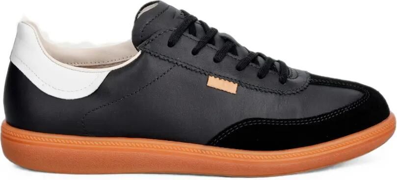 ECCO Soft 11 leren low-top sneakers Zwart