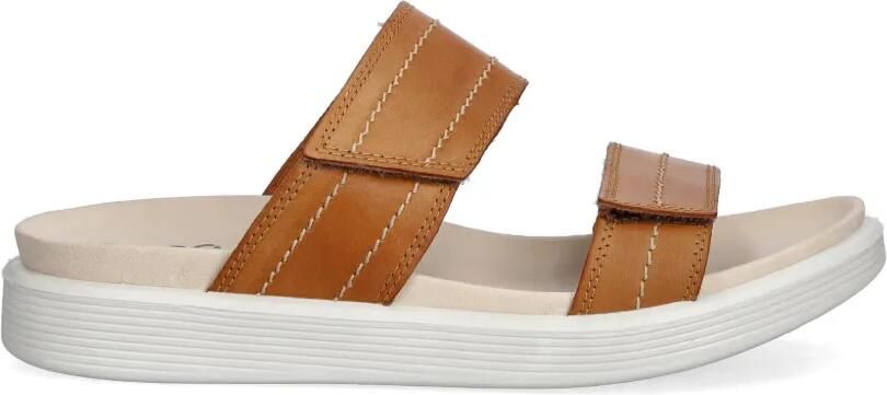 ECCO Soft Sandal slippers met klittenband Bruin