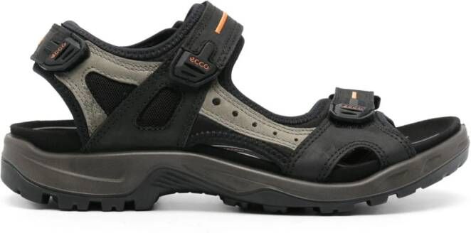 ECCO Offroad touch-strap sandals Zwart