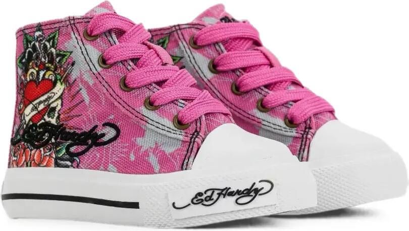 ED HARDY KIDS High-top sneakers Roze