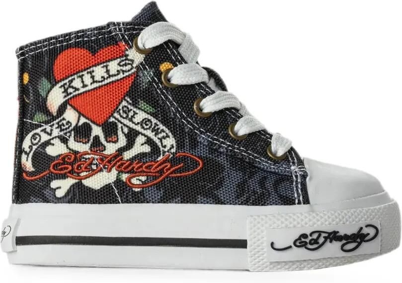 ED HARDY KIDS Love Kills Slowly high-top sneakers Zwart - Foto 2