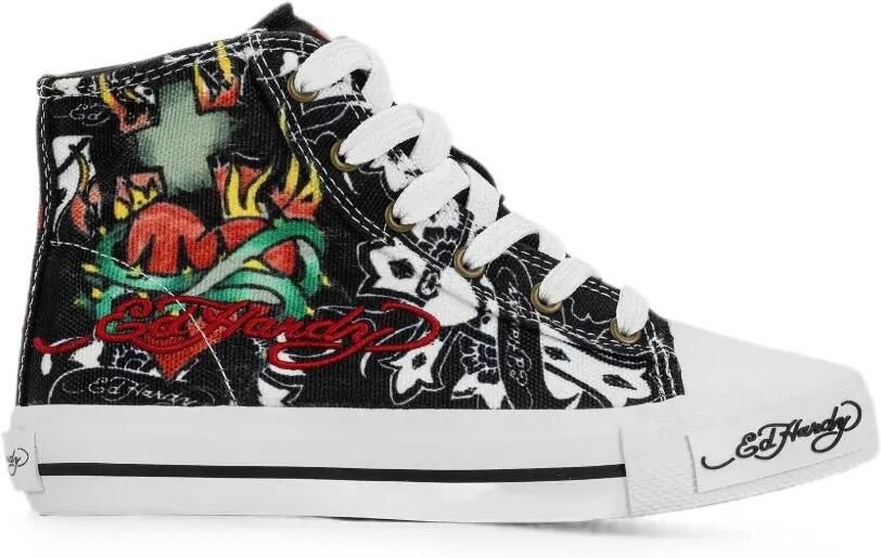 ED HARDY KIDS Sneakers met print Zwart - Foto 2