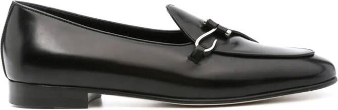 Edhen Milano Comporta leren loafers Zwart