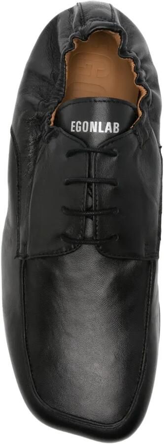 EGONlab. Leren derby schoenen Zwart - Foto 2