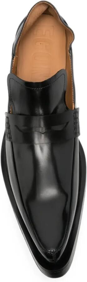 EGONlab. Leren loafers met spikes Zwart - Foto 4