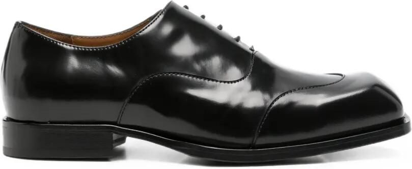 EGONlab. Leren Oxford schoenen Zwart