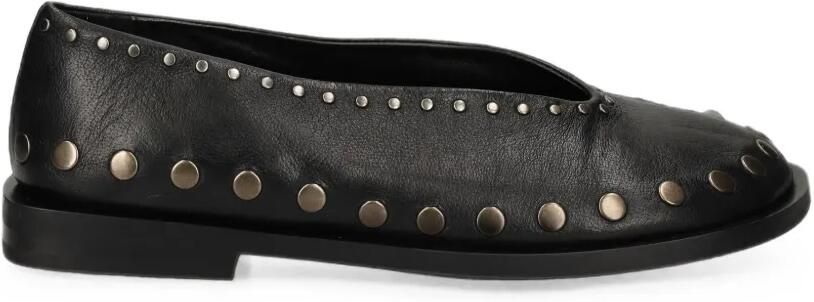 Elena Iachi Althea leren ballerina's met studs Zwart