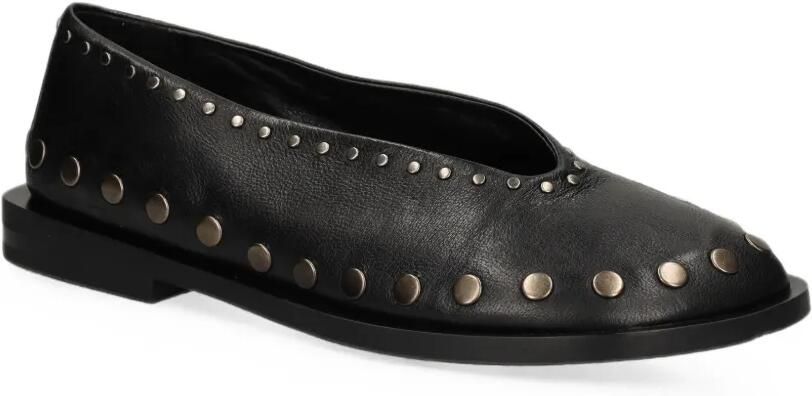 Elena Iachi Althea leren ballerina's met studs Zwart - Foto 3
