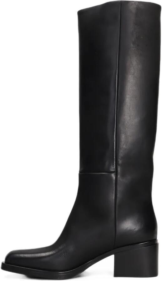 Elena Iachi Aramis Ebony logo-embroidered knee-high boots Zwart - Foto 4