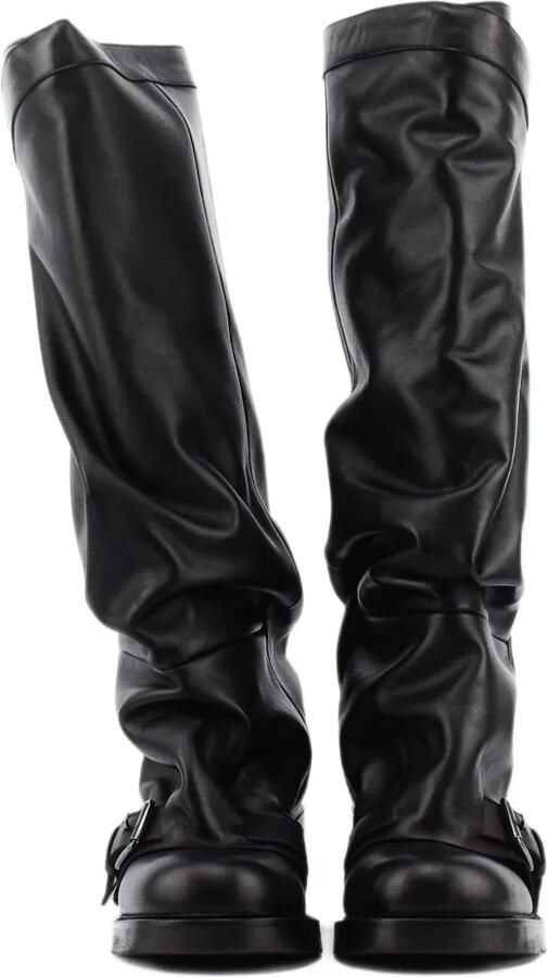 Elena Iachi buckle-detail slouched biker boots Zwart - Foto 4