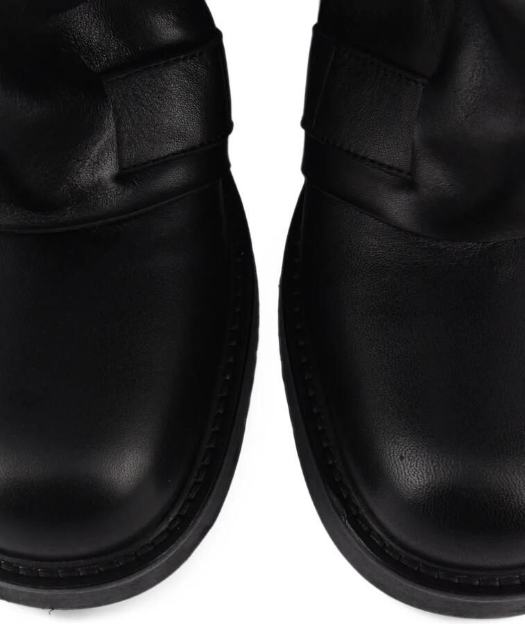 Elena Iachi buckle-detail slouched biker boots Zwart - Foto 2