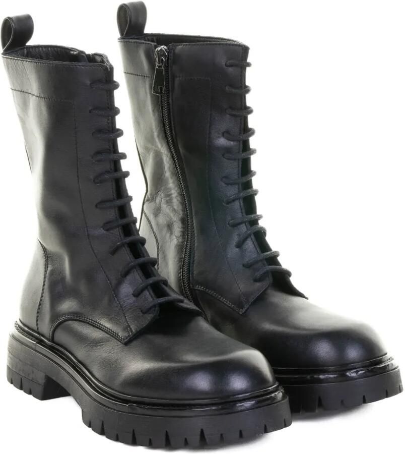 Elena Iachi Combat boots met veters Zwart