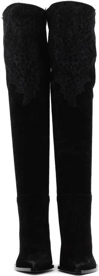 Elena Iachi lace-panelled Western boots Zwart - Foto 5