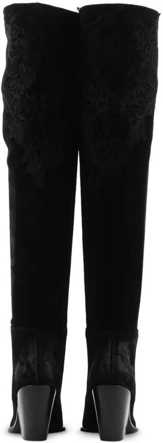 Elena Iachi lace-panelled Western boots Zwart - Foto 3