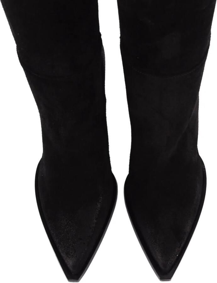 Elena Iachi lace-panelled Western boots Zwart - Foto 4