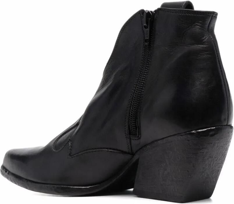 Elena Iachi Leren cowboylaarzen Zwart - Foto 2