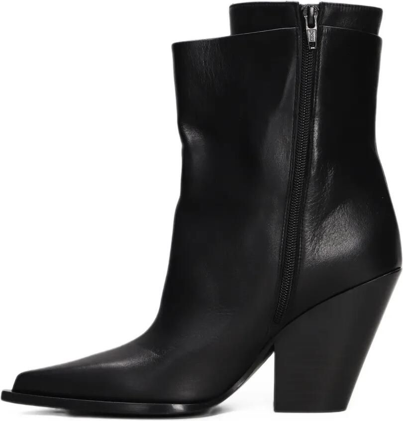 Elena Iachi pointed-toe leather boots Zwart - Foto 3
