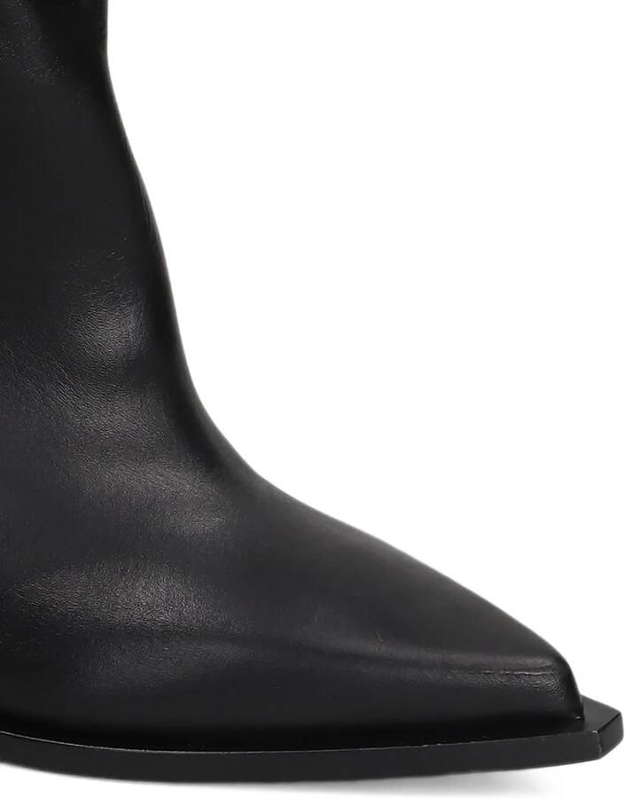 Elena Iachi pointed-toe leather boots Zwart - Foto 4