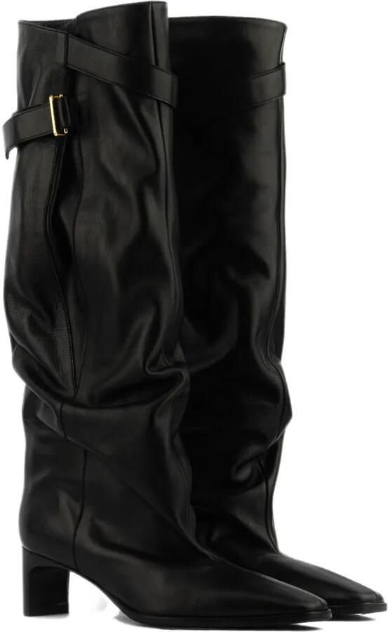 Elena Iachi slouchy buckled boots Zwart - Foto 3