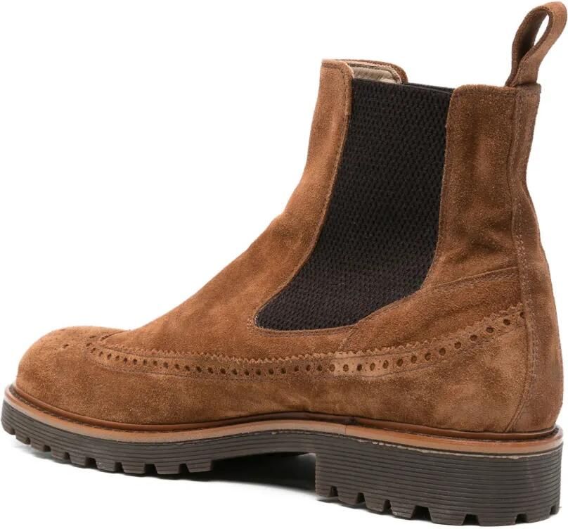 Eleventy Chelsea brogue laarzen Bruin - Foto 2