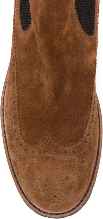 Eleventy Chelsea brogue laarzen Bruin - Foto 4