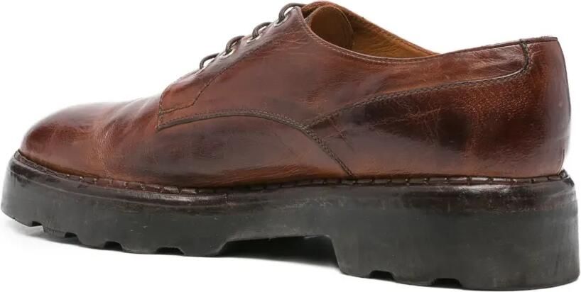 Eleventy Derby veterschoenen met rubberen zool Bruin - Foto 3
