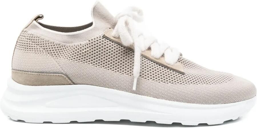 Eleventy Gebreide sneakers Beige